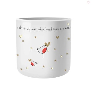 Belly Button Bubble - Robin Hearts and Stars Tea Light Holder