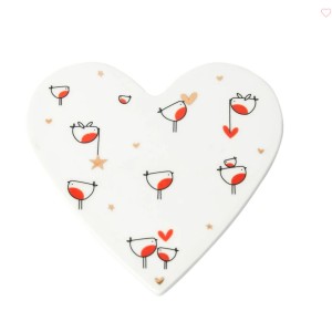 Belly Button Bubble - Robins Heart Coaster