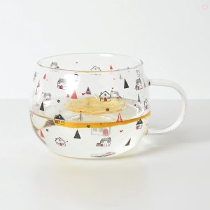 Belly Button Bubble – Houses and Trees Glass Mug
