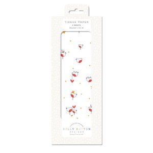 Jaro Design Studio and Wedding Wish List - Jaro Design Studio - 8 Belly Button Tissue Paper – Robins