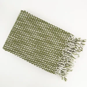 Malini Raindrops Olive Throw - Image 2
