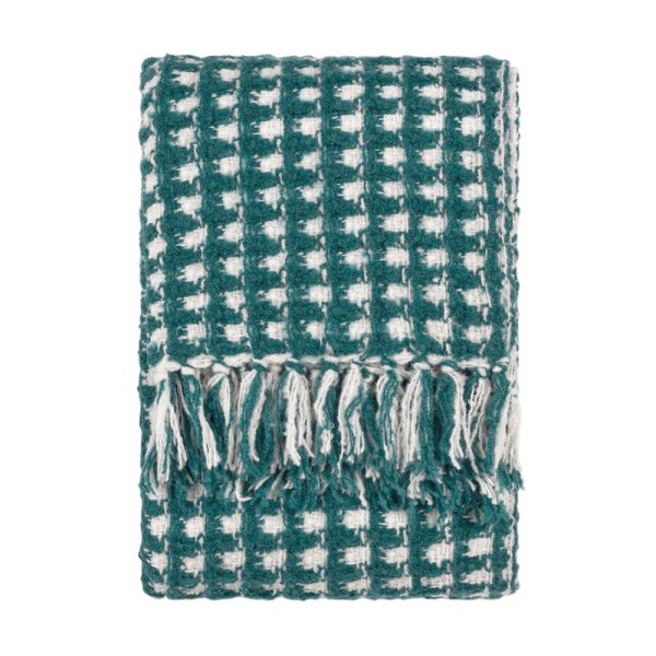 Furn Toasty Blue Throw - Teal