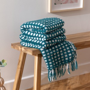 Furn Toasty Blue Throw - Teal - Image 3