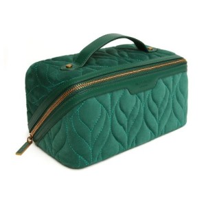Alice Wheeler Velvet Train Case - Teal - Image 3