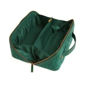 Alice Wheeler Velvet Train Case - Teal - Image 5