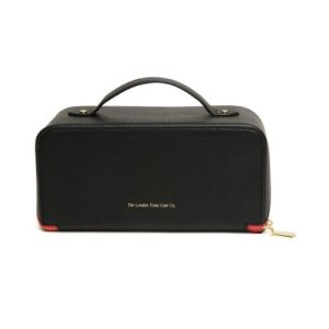 The London Train Case Co. - Black and Hot Pink Train Case