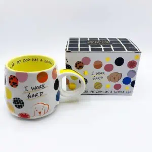 House Of Disaster - Small Talk 'I Work Hard' Cup - Image 2