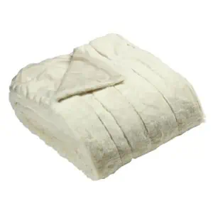 Paoletti, Empress Faux Fur Throw Cream - Image 2