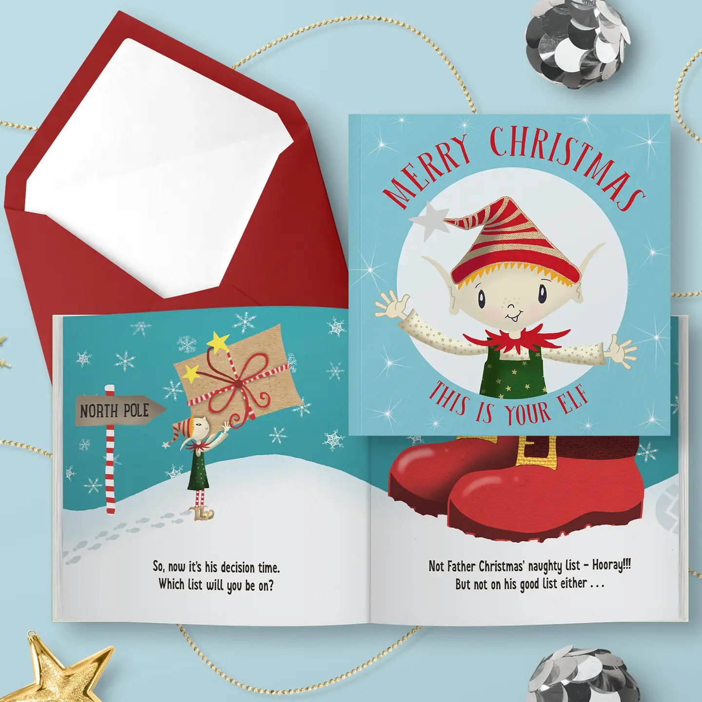 Merry Christmas This Is Your Elf - Christmas Card - Jaro Design Studio - 1 Merry Christmas This Is Your Elf - Christmas Card