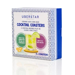 UBERSTAR Ceramic Cocktail Coasters