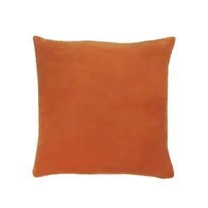 Furn Solo Velvet Cushion, Orange - Image 4