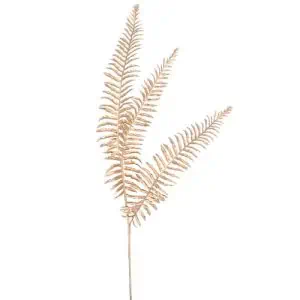 Matte Gold Triple Fern Stem  - JX22