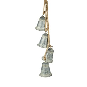 Hanging Metal Bells Bunch of 4
