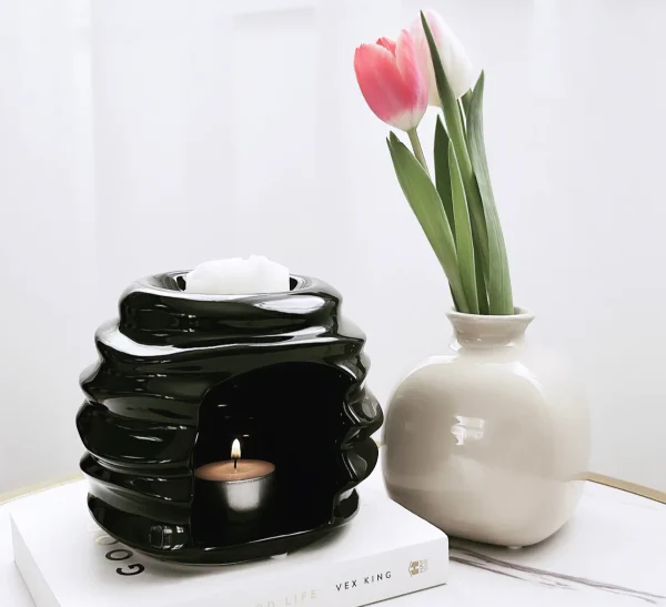 Dante Ceramic Wax Burner - Black