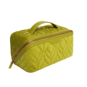 Alice Wheeler Velvet Train Case – Lime - Image 2